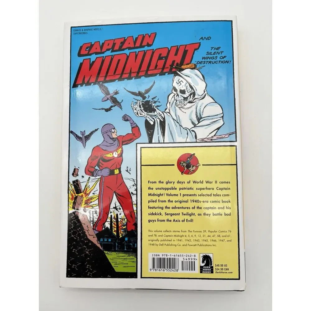 Captain Midnight Battles the Nazis Hardcover Dark Horse Archives Vol 1 VG Cond